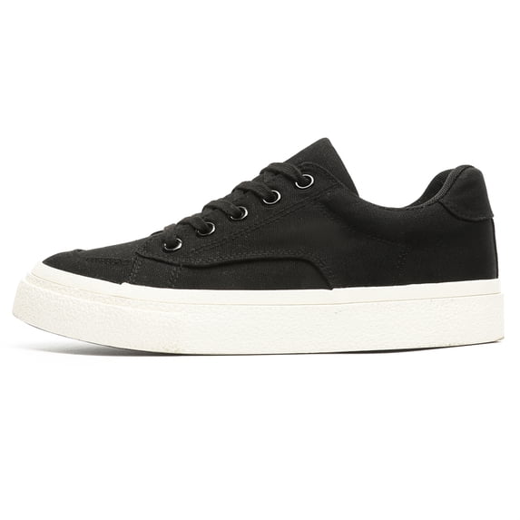 Men's Dark Blue Denim Chunky Platform Sneakers, Minimalist Casual Shoes