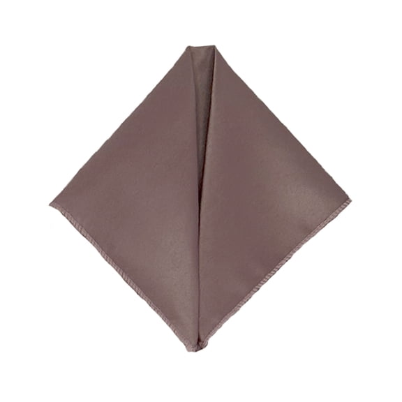 Men’s Dark Mauve Formal Satin Pocket Square in a Variety of Colors by Spencer J’s Signature Satin Collection