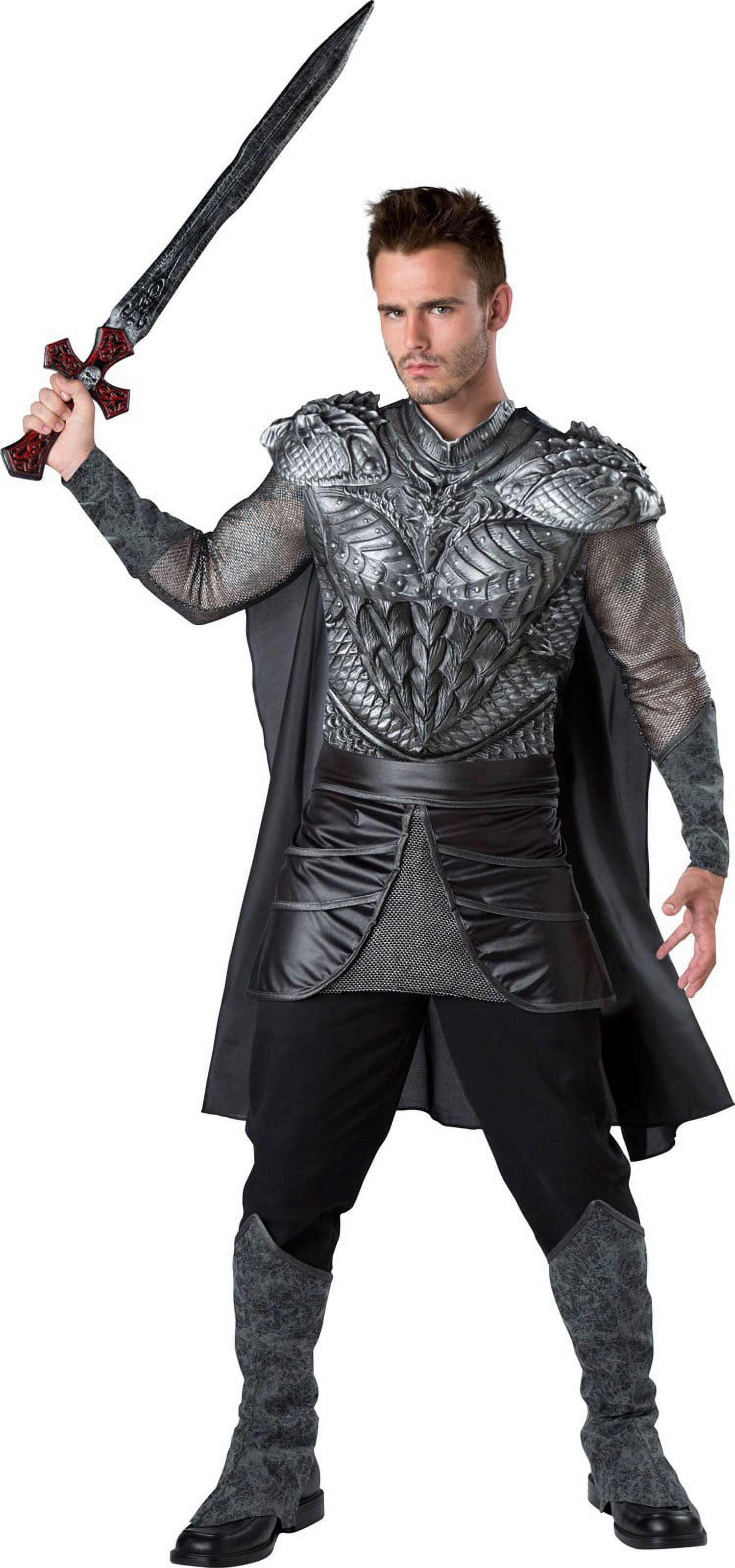 Men's Dark Medieval Knight Costume — free download