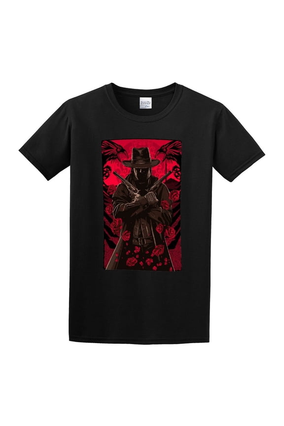 Men's Dark Tower Red Fields Of None Tower T-shirts Black 3XL