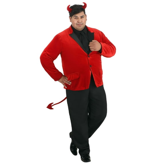 Men's Dashing Devil Plus Size Costume