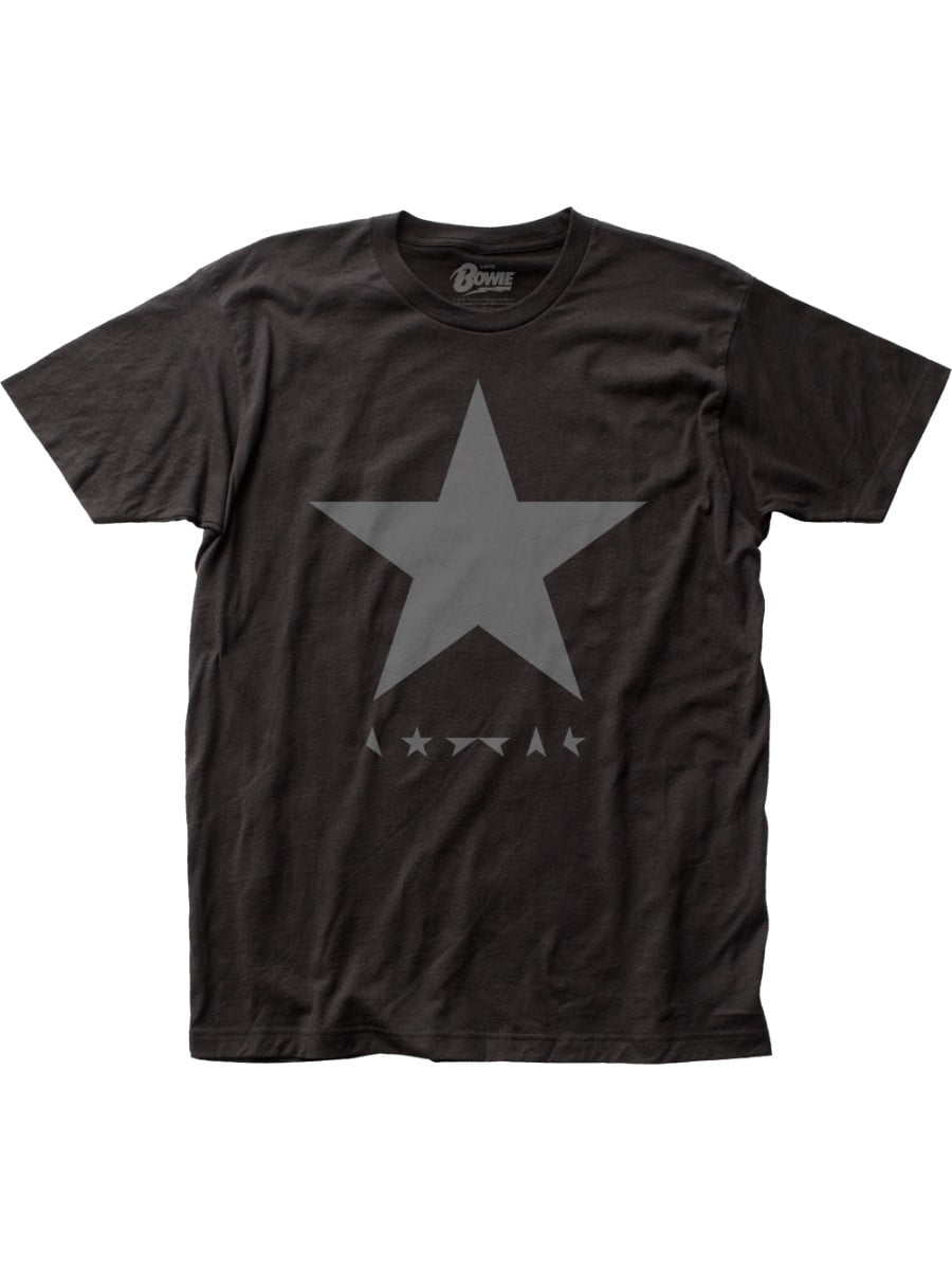 Men s David Bowie Blackstar Slim Fit T shirt Small Black Walmart