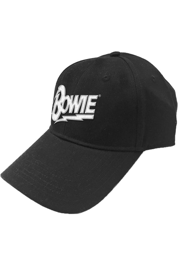 Men's David Bowie Flash Logo Baseball Cap Adjustable Black
