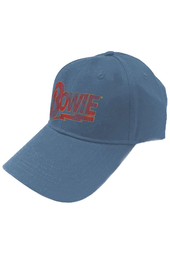 Men's David Bowie Flash Logo Baseball Cap Adjustable Denim