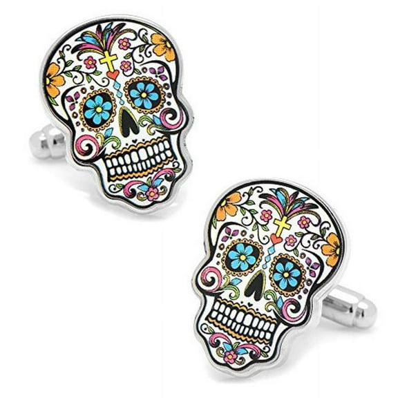 Men's Day of the Dead Skull Cufflinks