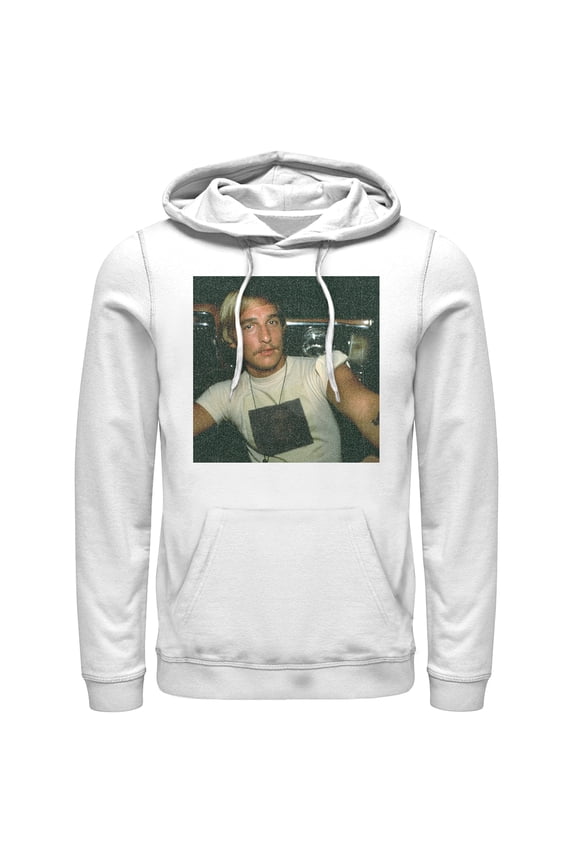 Men's Dazed and Confused Ultimate Party Boy Pull Over Hoodie White Large