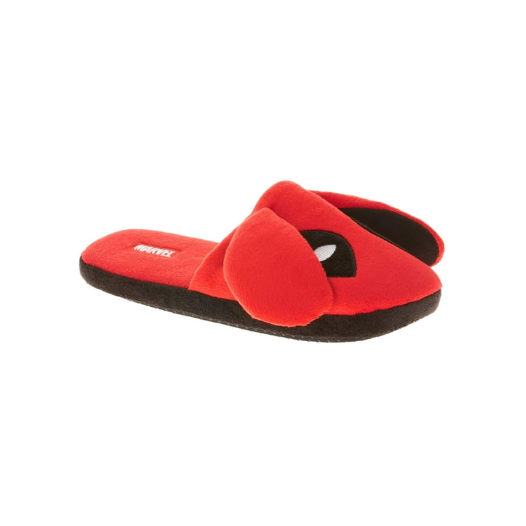 Men s Deadpool Scuff Slipper with 3D Ears Walmart