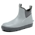 thumbnail image 1 of Lcamaw Men's Deck Boots, Waterproof Ankle Rain Boots with Anti-Slip Traction, Rubber Garden & Fishing Boots for Boating, Camping, Farming & Outdoor Work, 1 of 6