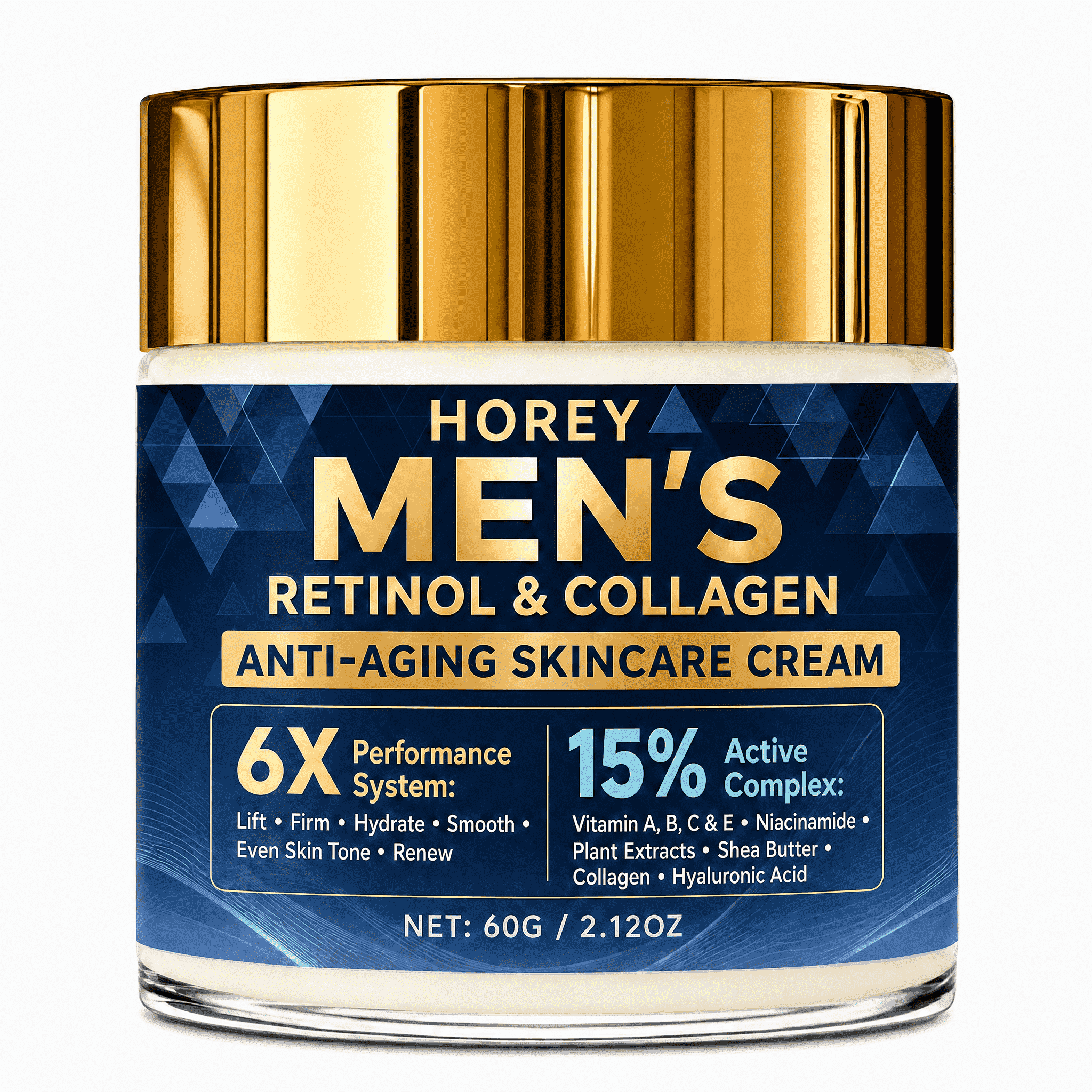 Men's Deep Hydration Retinol Face Moisturizer with Collagen, Hyaluronic ...