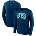 thumbnail image 1 of Men's Deep Sea Blue Seattle Kraken Authentic Pro Core Collection Secondary Long Sleeve T-Shirt, 1 of 3