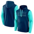 thumbnail image 1 of Men's Logo Athletic Navy Seattle Kraken Deliver Fleece Pullover Hoodie, 1 of 3