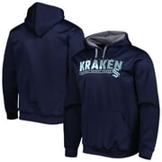 Mens Deep Sea Blue Seattle Kraken HD Pullover Hoodie