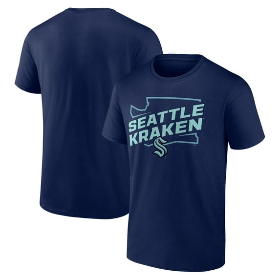 Men's Deep Sea Blue Seattle Kraken Hometown Collection Push Ahead T-Shirt