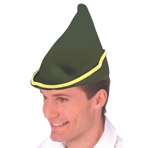 Men's Deluxe Green Elf Costume Hat