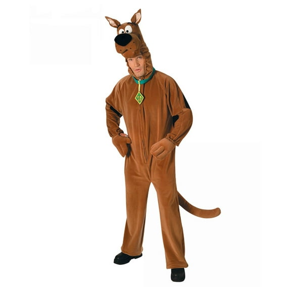Rubie's Scooby Doo Plush Deluxe Men's Halloween Fancy-Dress Costume for Adult, One Size