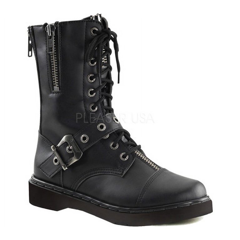 Vintage Mens Demonia Black Leather Steel Toed Shoes Size 10 DEMONIA RIOT-10 Men main image 4