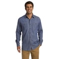 thumbnail image 1 of Men's Denim Button-Down Patch Pockets Shirt, 1 of 6