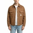 thumbnail image 1 of Men's Denim Jacket Western Vintage Jean Jacket Long Sleeve Casual Cotton Trucker Coat with Flap Pockets, 1 of 5
