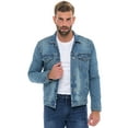 thumbnail image 1 of Men's Denim Jackets Trucker Jacket For Men Classic Denim Outwear, 1 of 6