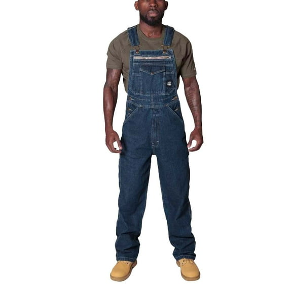Men's Denim Romper with Back Strap Cargo Pants Design European Style Jumpsuit