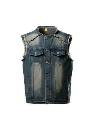 Jean jacket without sleeves sales