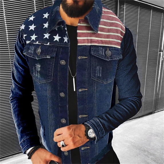 Men‘s Denim jacket 2022 Autumn Casual Pure Cotton Slim Fit Stylish Motorcycle Jean Jacket Streetwear Men Coats