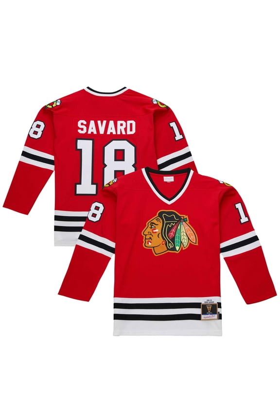 Men's Denis Savard Scarlet Chicago Blackhawks 1980-81 Power Play Jersey