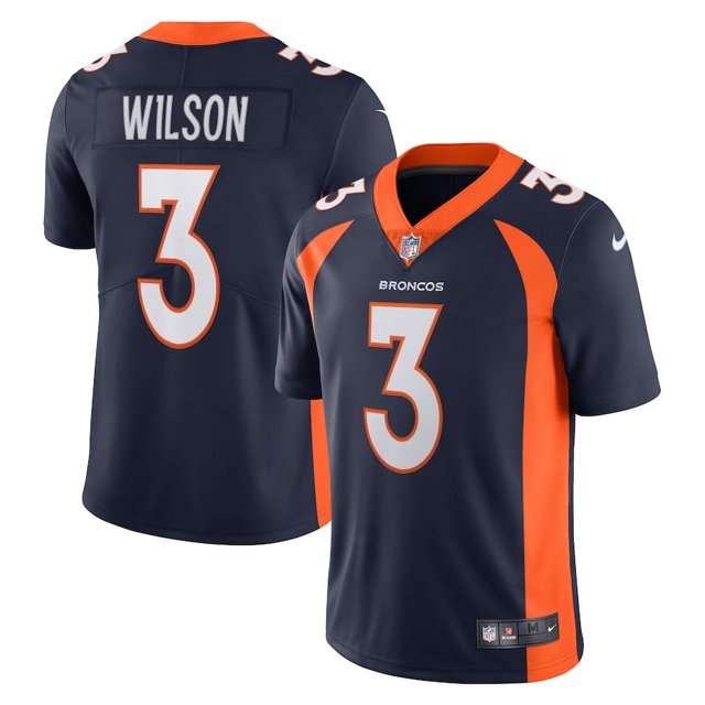 Men's Denver_Broncos Russell Wilson Navy Alternate Vapor Limited Jersey ...