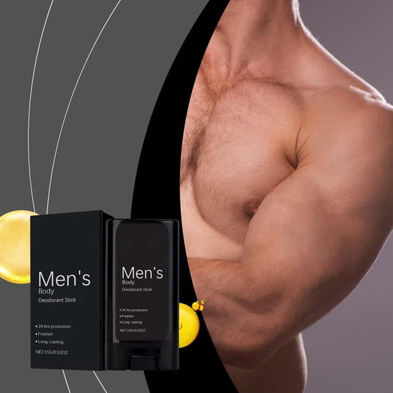 Men's Deodorizer Stick Long-lasting Perfume Reduces Odors Solid Body Cream Men's Body Stick 15g