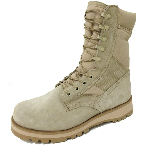 Men s Desert Boots Tan 10 Tactical Combat G.I. Type Speed Lace Sierra Jungle Military Work Shoes Walmart Business Supplies