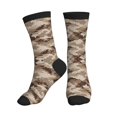 thumbnail image 1 of Men's Desert Digital Camouflage Novelty Athletic Socks Women's Digital Printing Funky Patterned Crew Socks, 1 of 7