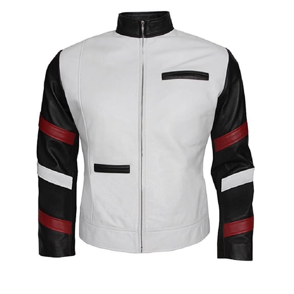 Men's Designer Biker Racer Genuine Leather Jacket SouthBeachLeather