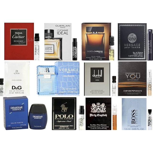 Men's Designer Fragrance Samples 12Ct Vials