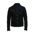 thumbnail image 1 of Men's Designer Shirt Style Black Suede Button Closure Formal Leather Jacket SouthBeachLeather, 1 of 2