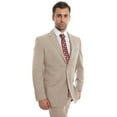 thumbnail image 1 of Men's Designer Two Button Modern Fit Wool Suit in Tan, 1 of 1