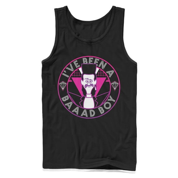 Men's Despicable Me 3 Balthazar Bad Boy Catchphrase Tank Top Black Large