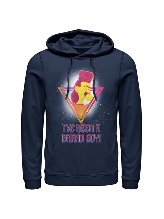 Men's Despicable Me 3 Balthazar Bad Boy Pull Over Hoodie Navy Blue Small