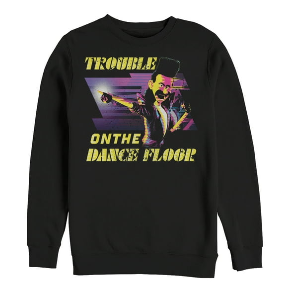 Men's Despicable Me 3 Balthazar Trouble Dance Floor Sweatshirt Black Small