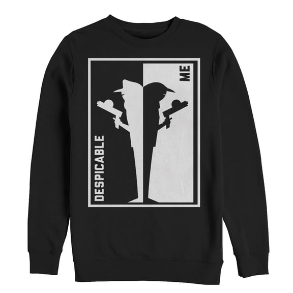 Men's Despicable Me 3 Brother Trouble Frame  Sweatshirt Black Large