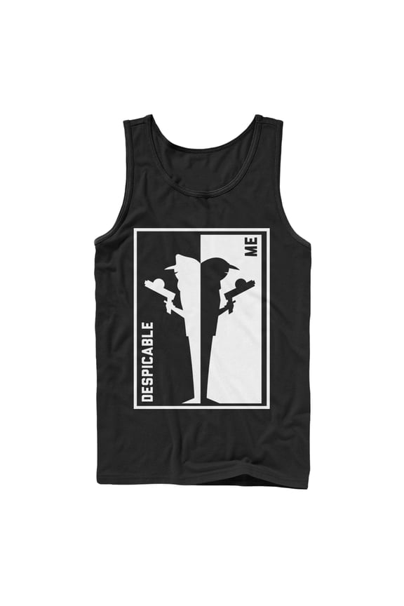 Men's Despicable Me 3 Brother Trouble Frame Tank Top Black Small