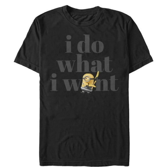 Men's Despicable Me 3 Minion Do What I Want Graphic Tee Black 4X Large
