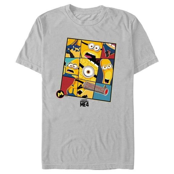 Men's Despicable Me 4 Mega Minions Squares  Graphic T-Shirt