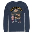 thumbnail image 1 of Men's Despicable Me Best Dad Gru  Long Sleeve Shirt Navy Blue X Large, 1 of 4