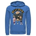 thumbnail image 1 of Men's Despicable Me Best Dad Gru  Pull Over Hoodie Royal Blue 2X Large, 1 of 4