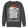 thumbnail image 1 of Men's Despicable Me Christmas Good Minion  Sweatshirt Charcoal Heather X Large, 1 of 3
