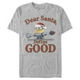 thumbnail image 1 of Men's Despicable Me Christmas Minions Dear Santa  Graphic Tee Athletic Heather Large, 1 of 4