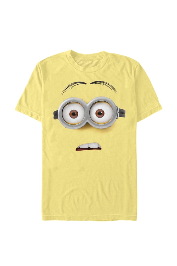 Men's Despicable Me Confused Minion Costume Graphic Tee Banana 2X Large