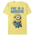 thumbnail image 1 of Men's Despicable Me Cute One in a Minion Graphic Tee Banana 3X Large, 1 of 3