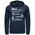 thumbnail image 1 of Men's Despicable Me Dad Best Qualities  Pull Over Hoodie Navy Blue Medium, 1 of 3