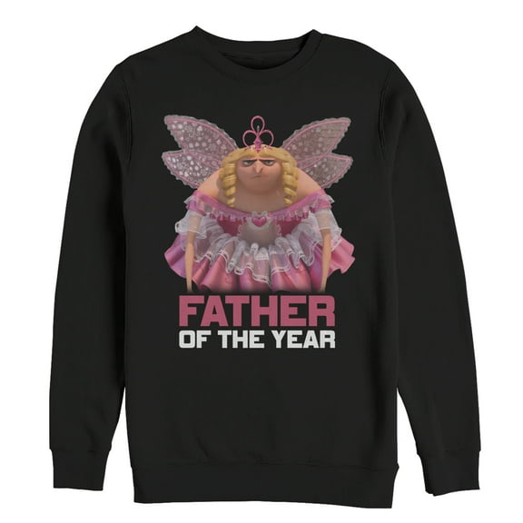 Men's Despicable Me Father of the Year Fairy Gru  Sweatshirt Black X Large
